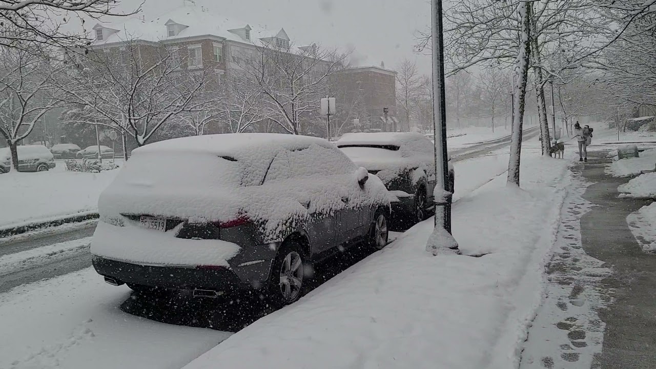 The first snow in Rockville , MD in  2022