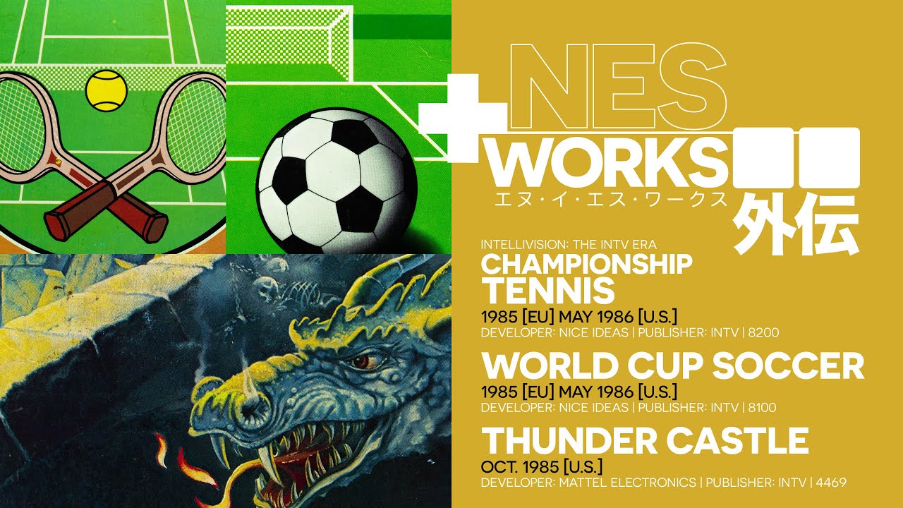 Thunderstruck: Championship Tennis / World Cup Soccer / Thunder Castle | NES Works Gaiden 73