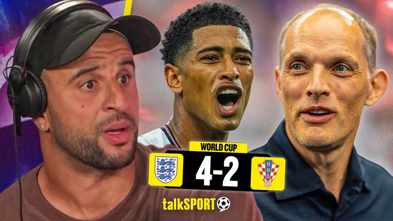 Kyle Walker REACTS to England's 4-2 Win against Croatia after IMPRESSIVE Second Half Display!