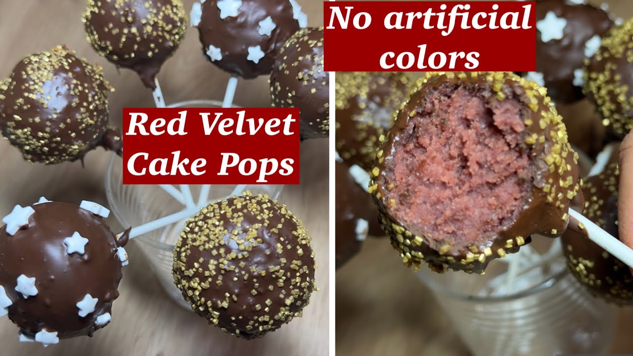 Red Velvet Cake Pops - No artificial colors | Valentine’s Day special Easy & delicious dessert 