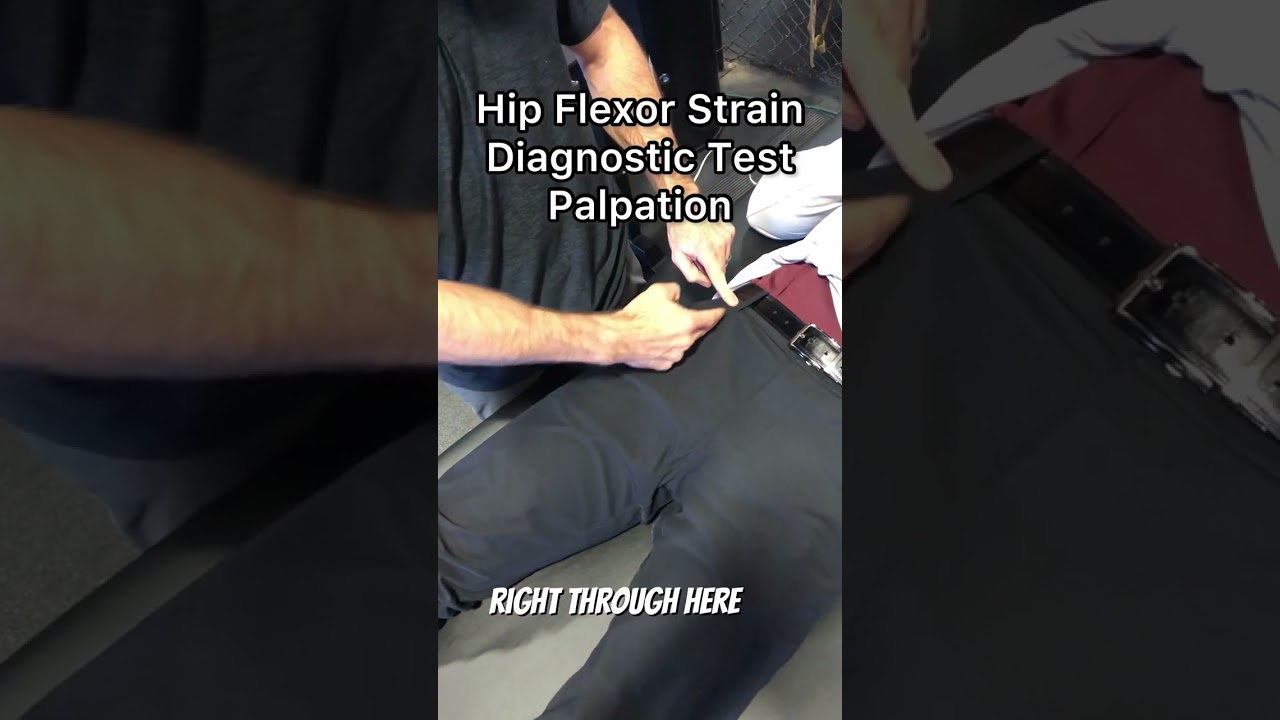 Hip Flexor Strain Diagnostic Test | Palpation | Psoas Rectus Femoris | Physical Therapy Special Test