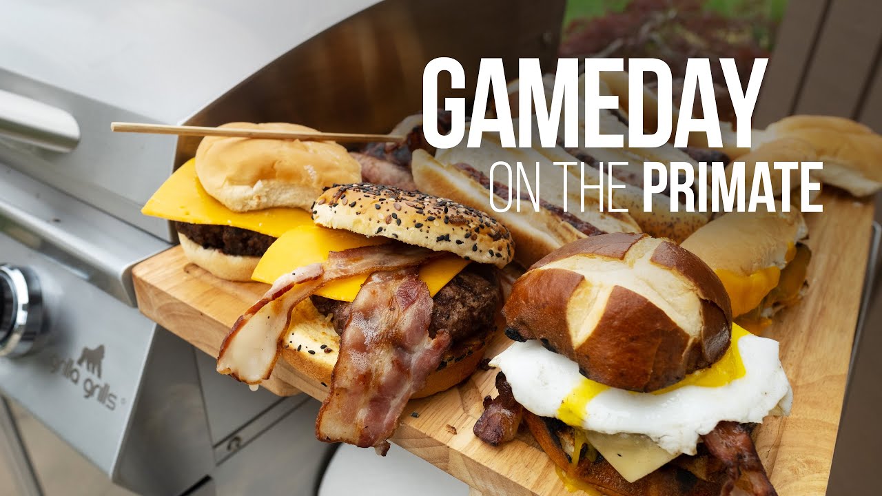 Grilling Game Day Food on the New Primate | Grilla Grills First Gas Griddle and Grill Combo