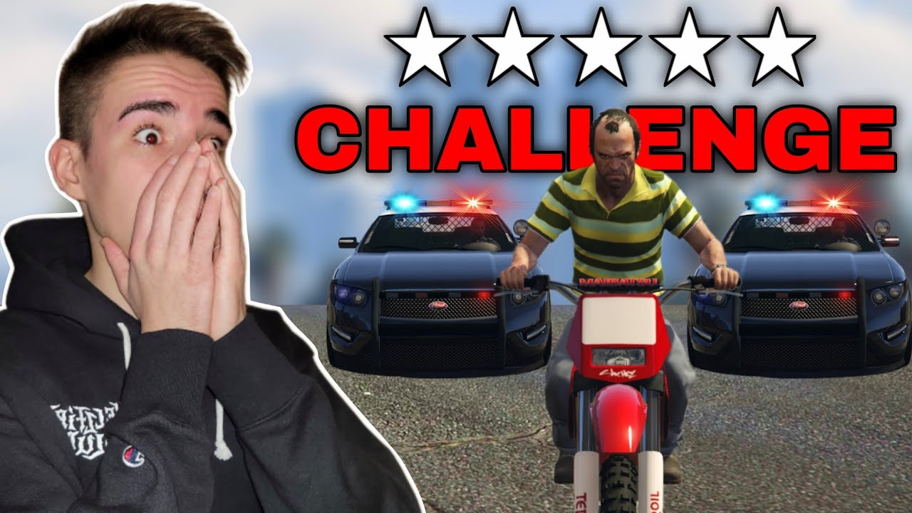 GTA V - 5 GWIAZDEK CHALLENGE! ⭐️⭐️⭐️⭐️⭐️