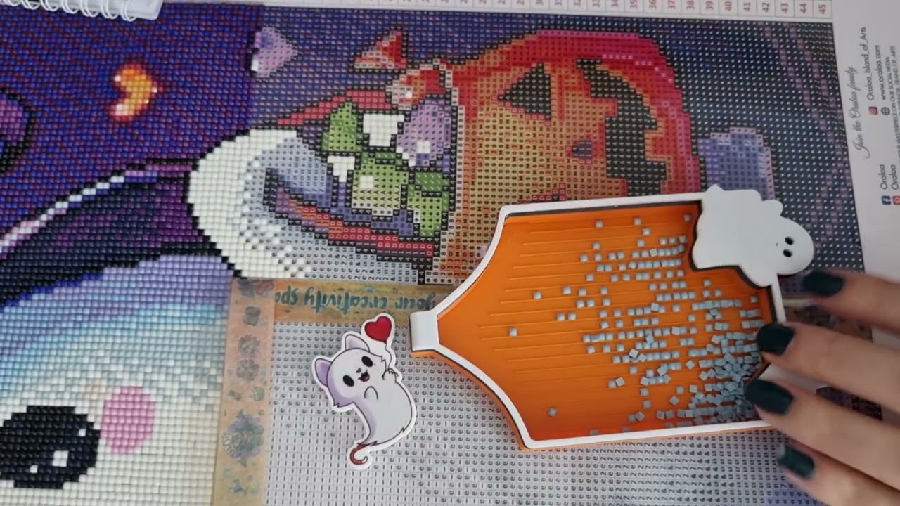 Diamond Painting Blabla Tag Team n°2 avancée de ma toile @oraloa #oraloa