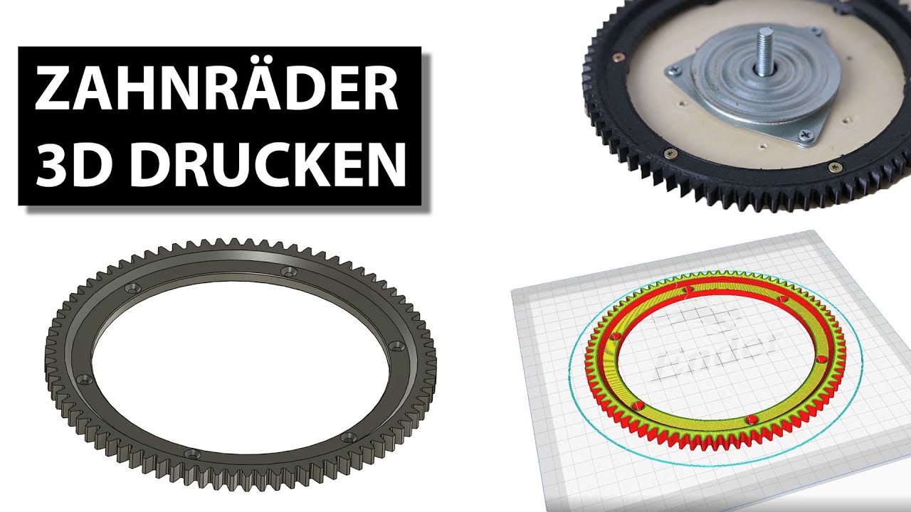 Zahnräder 3D drucken – 3 Schritte zu richtig funktionierenden gedruckten Zahnrädern