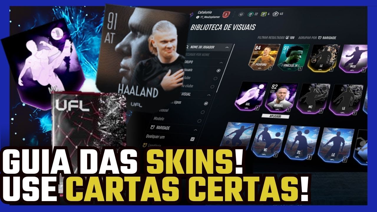 UFL - GUIA COMPLETO das Skins e como usar as cartas!