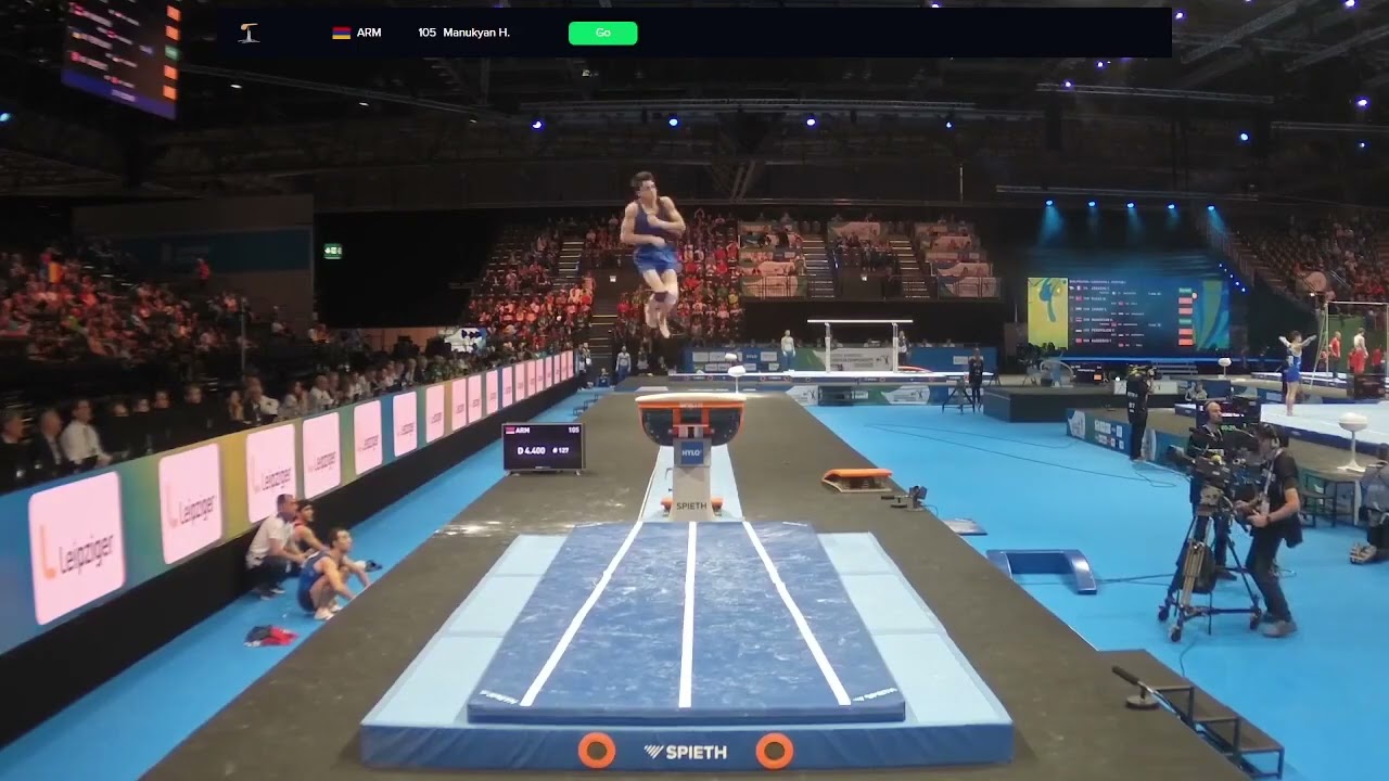 Hamlet Manukyan. 2025 European Championships. Qual/TF. VT1