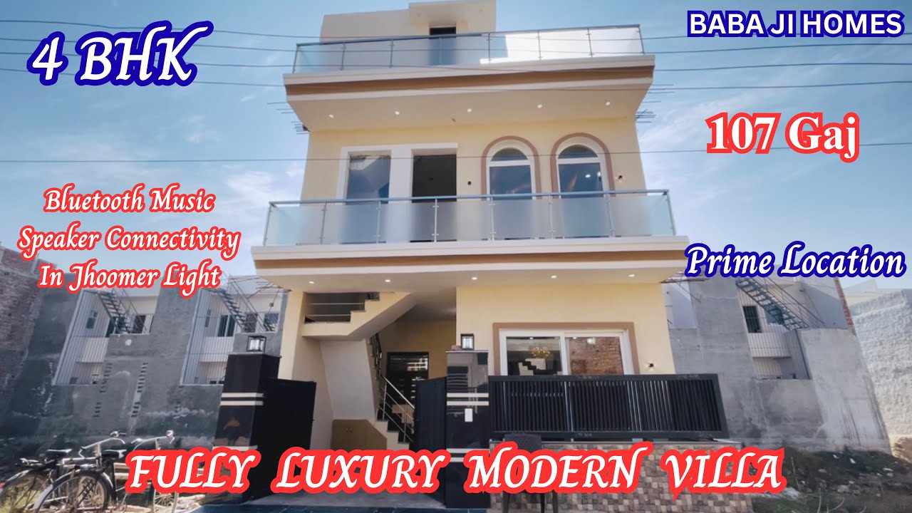 107 Gaj 4BHK Luxury Villa With Bluetooth Music Connectivity In Jhoomer Light / 