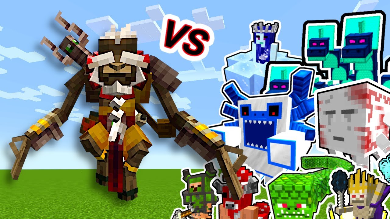 Tongbi, The Sculptor Vs. Twilight Forest Monsters in Minecraft Showcase