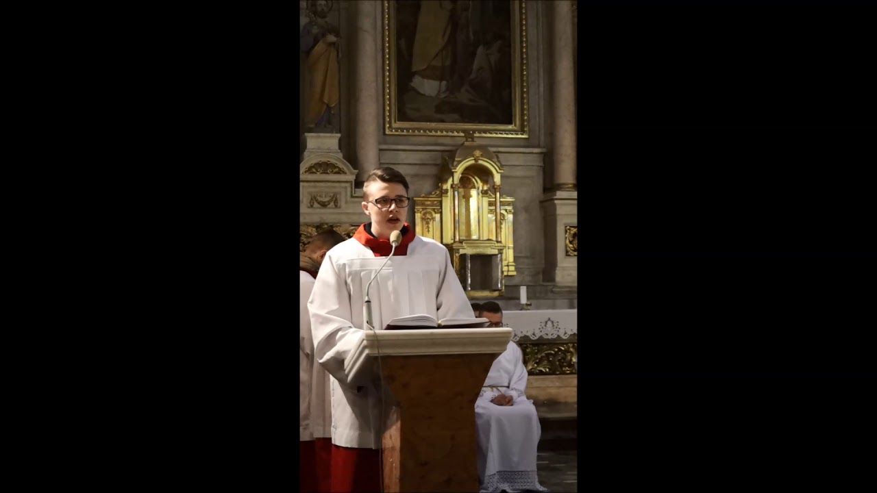 Wielki Czwartek Psalm Responsoryjny w wykonaniu Dawida Marciniaka