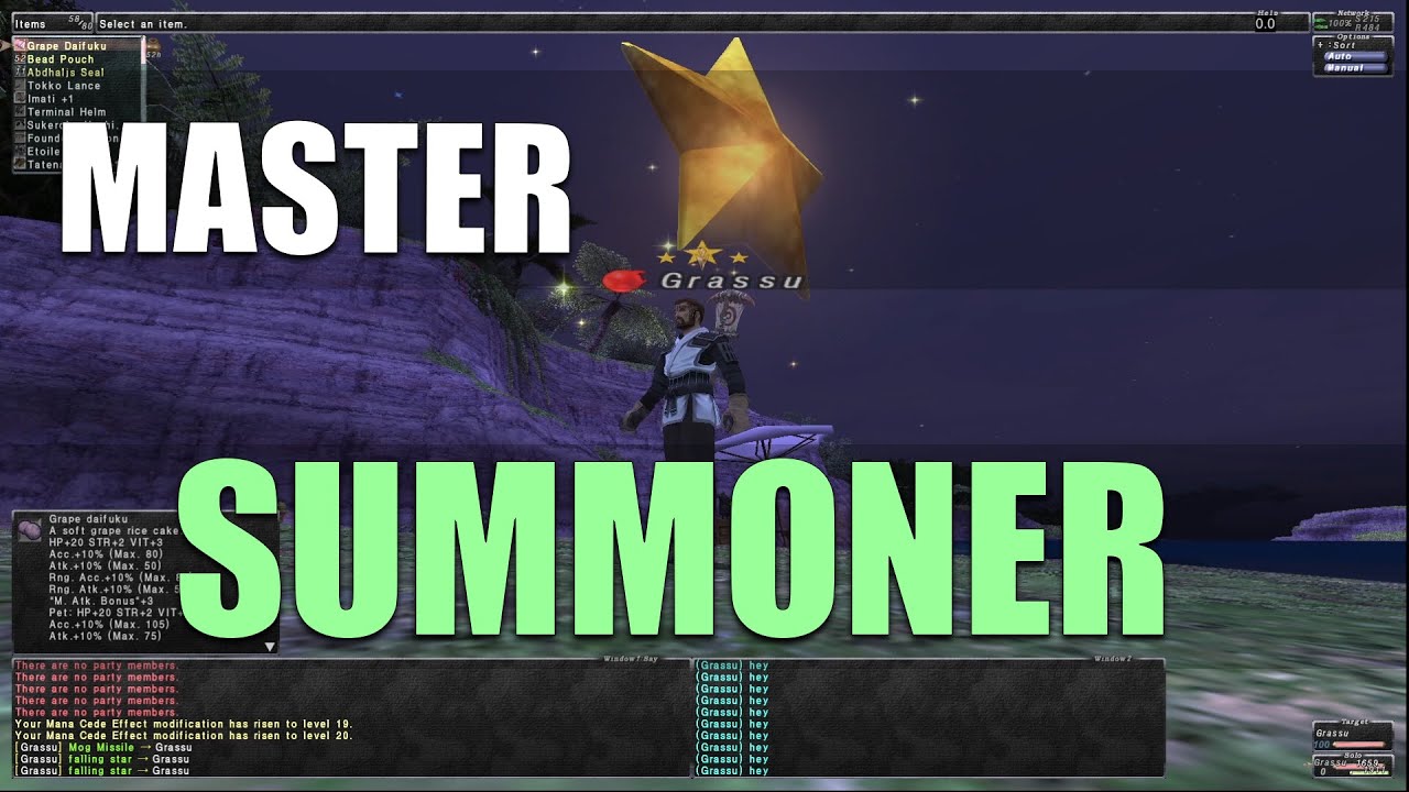 FFXI VLOG *WORST TIMING AGGRO* - Becomes a Master Summoner