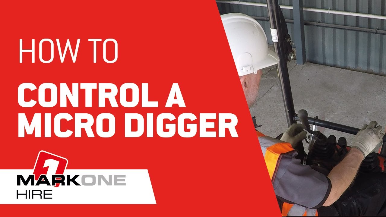 How to control a Kubota U10-3 Micro Digger | Mark One Hire