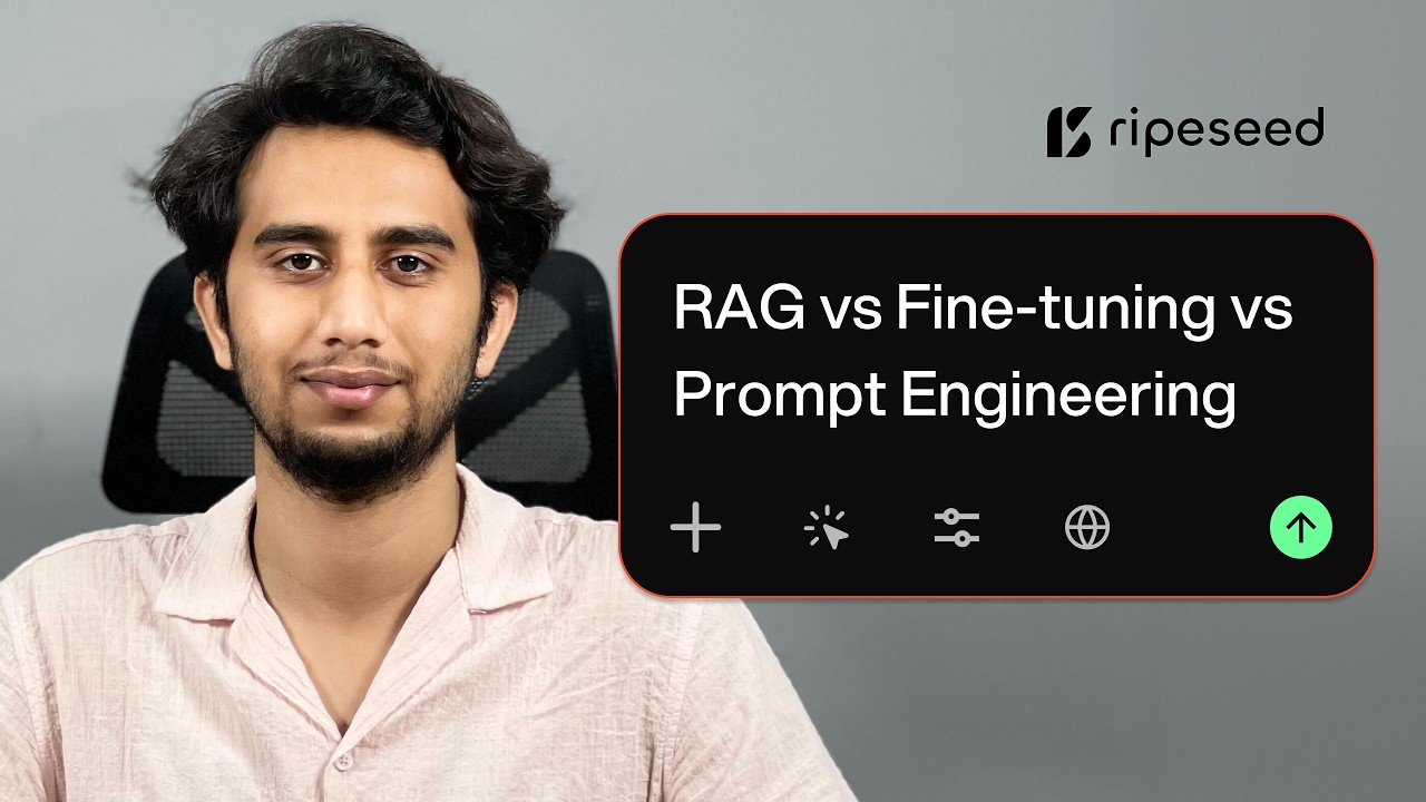 RAGs, Fine tuning or just Prompt Engineering, what's the right choice? ft. Afaq Ahmad | RipeSeed