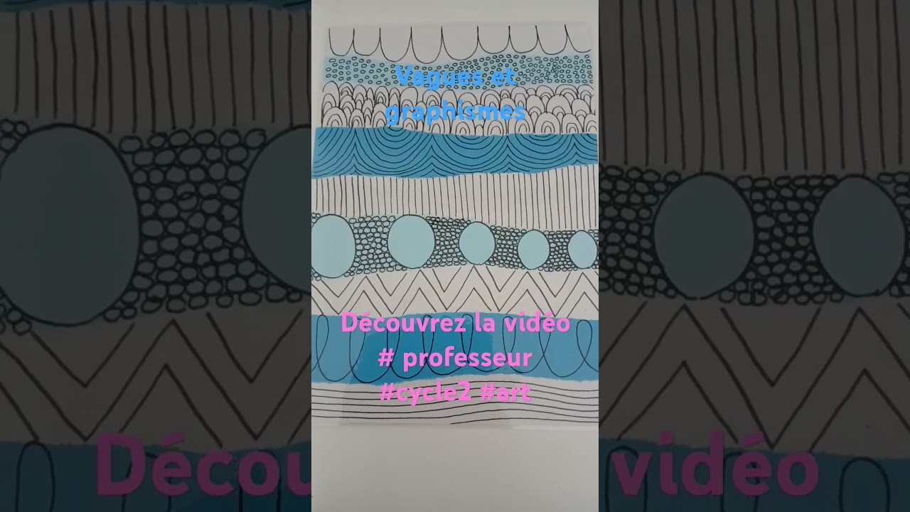 Vagues et graphismes #arts #cycle2 #professeurs