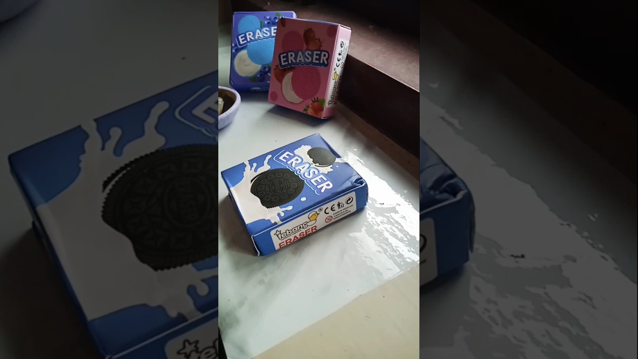 Meesho oreo erasers ❤️just for ₹100👌#unboxing #shorts #3derasers.