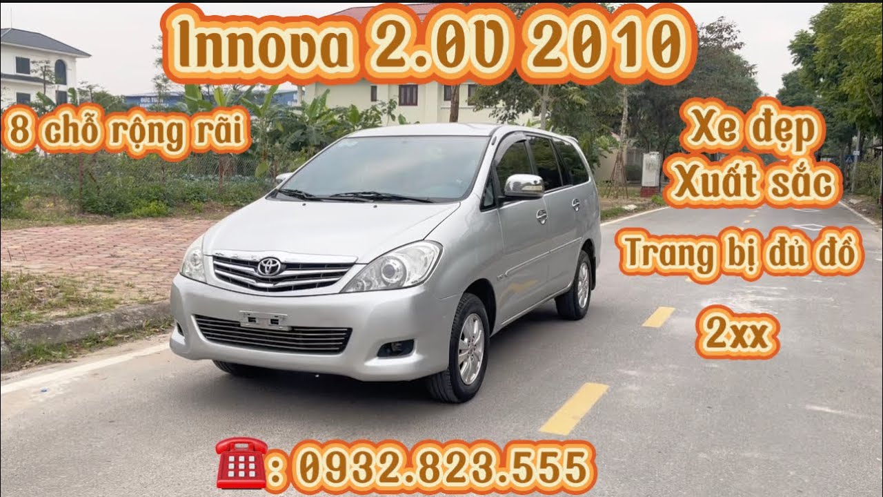 Toyota Innova 2.0V cao cấp 2010 zin từ giàn cò đẹp xuất sắc #toyota #toyotainnova 
