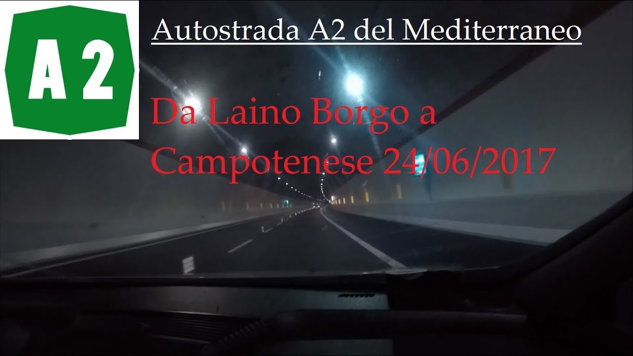 Autostrada A2 da Laino Borgo a Campotenese 24/06/2017