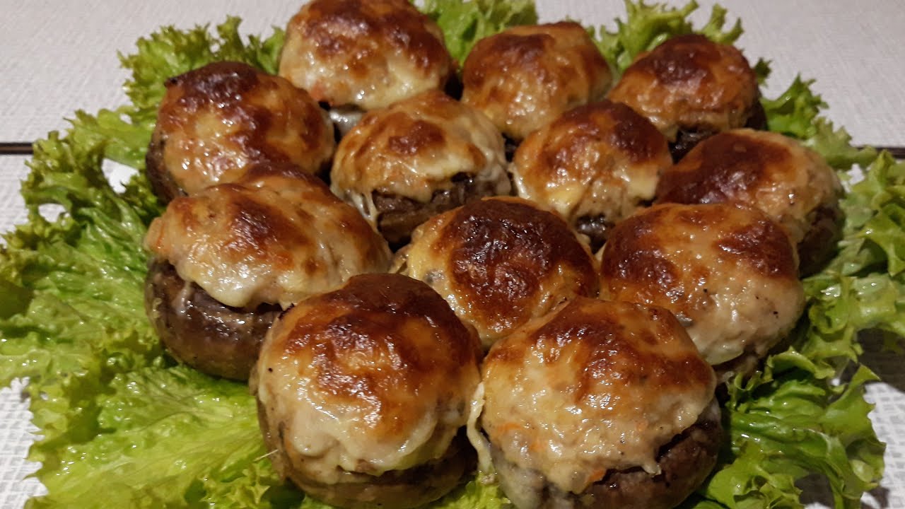 НОВОГОДНЕЕ  МЕНЮ | ШАМПИНЬОНЫ С МЯСОМ И СЫРОМ