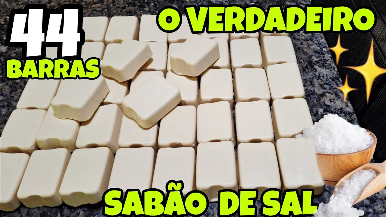 O VERDADEIRO 🌟SABÃO DE SAL 44 🌟BARRAS