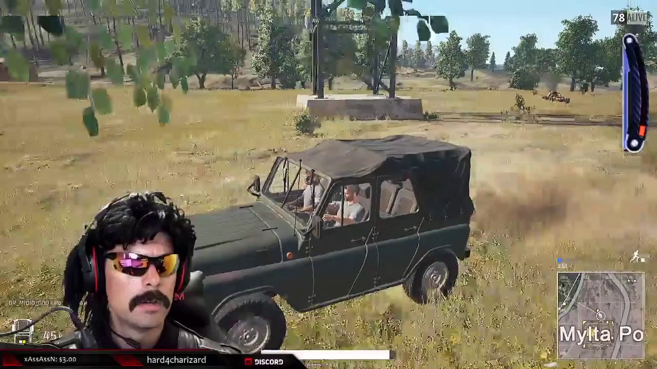 Dr Disrespect Makes New Friend in Playerunknowns Battlegrounds
