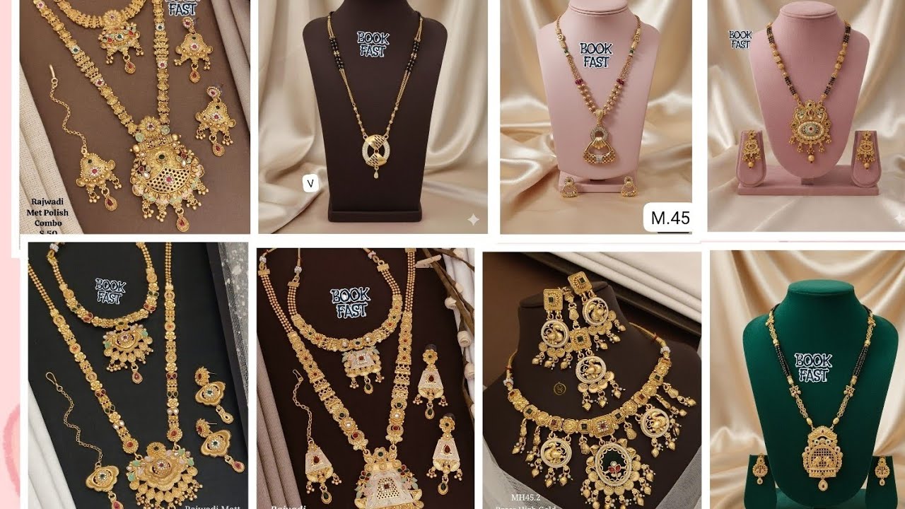 Latest designer collection | designer female jewellery | exclusive stylish Rajwadi jewelery‎@Meesho