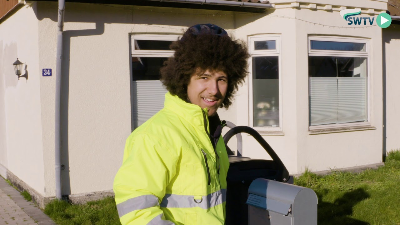 M&oslash;d det ethjulede avisbud fra H&aring;rlev