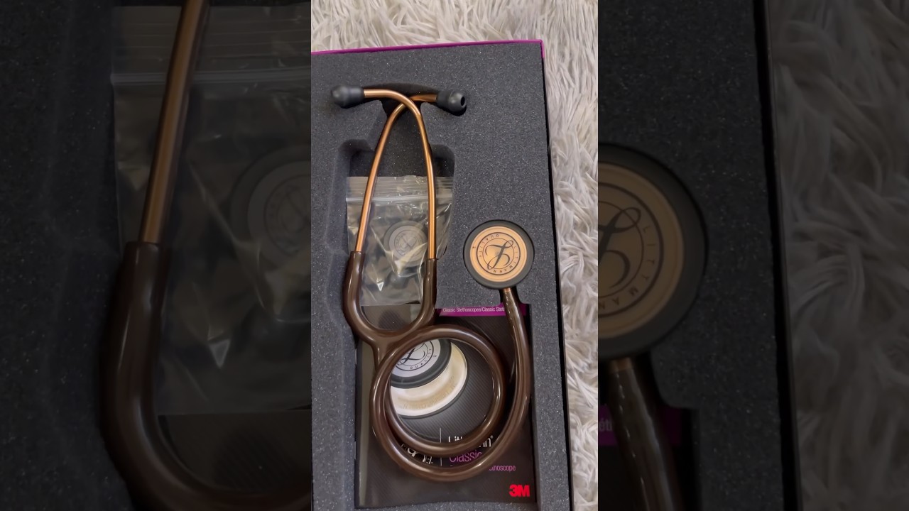 In love 🥺🤎🩺 chocolate littmann stethoscope #firstone   #stethoscope  #medschool