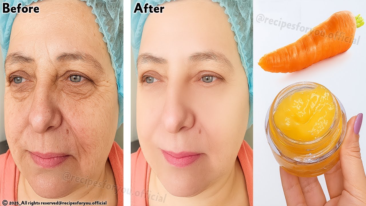 ❤️Even if you are 90 years old, you will look younger with the carrot cream!🥕