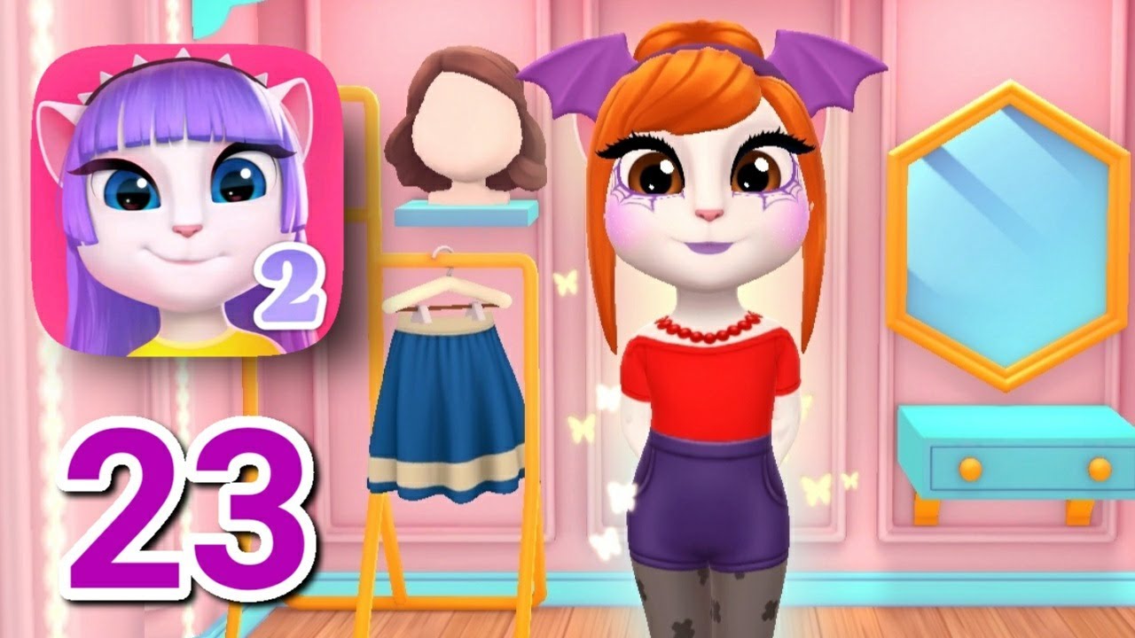 Spooky Makeup: My Talking Angela 2 Android Gameplay Episode 23