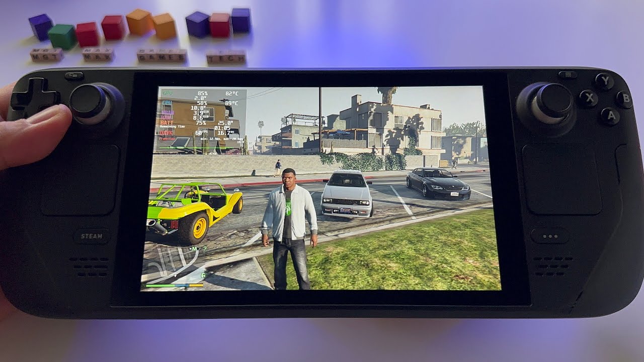 GTA V Grand Theft Auto 5 (Steam store version) - Steam Deck gameplay | impressive experience