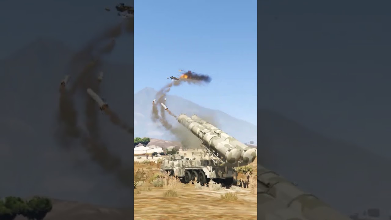 S-500 Advanced Defense System Fires Ballistic Missile at B-21 Bomber Gtav