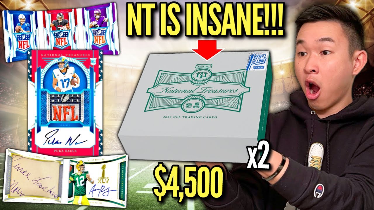 THE NEW NT IS THE CRAZIEST ONE YET! 😳🔥 2023 Panini National Treasures Football FOTL Hobby Box Review