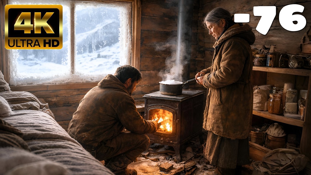 Full Day Living with an Elderly Couple in Extreme Siberian Winter ❄️