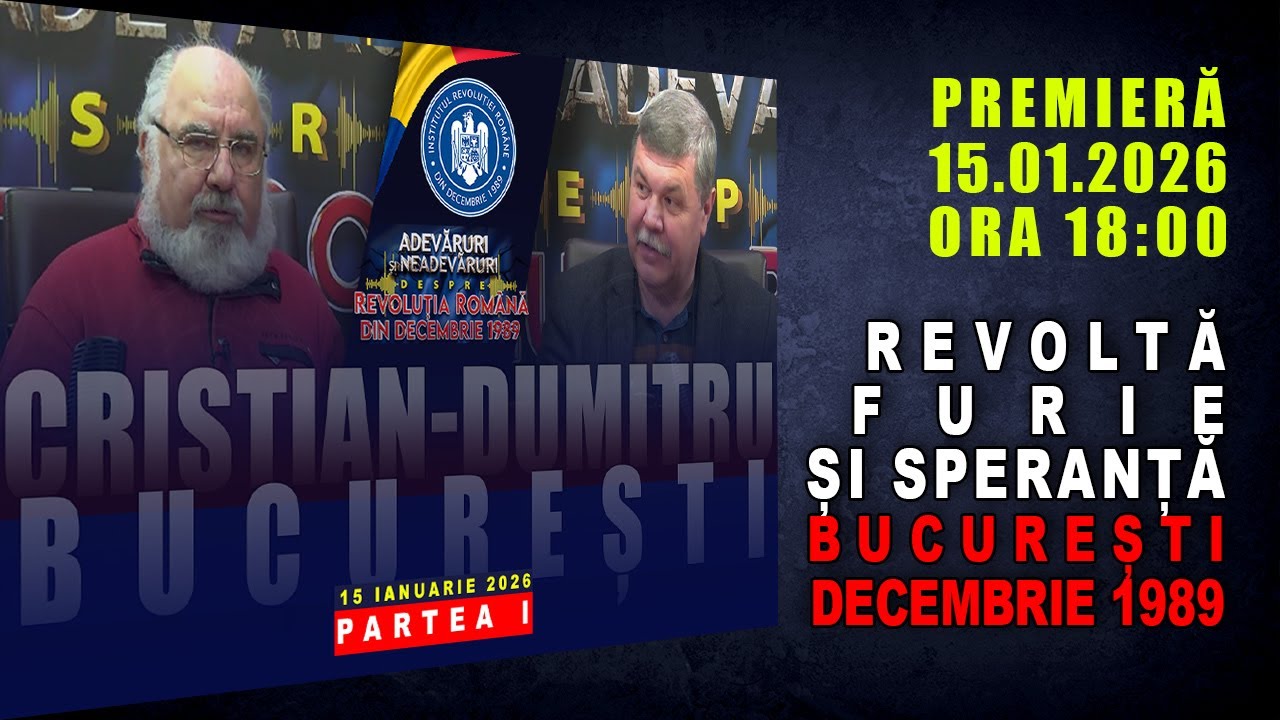 PROMO: REVOLTĂ, FURIE ȘI SPERANȚĂ. BUCUREȘTI - DECEMBRIE 1989 / PARTEA I