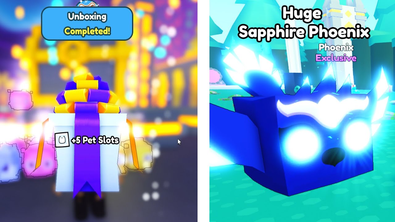 😳I Tried to REDEEM A *NEW* HUGE SAPPHIRE PHOENIX in Pet Simulator X and this Happend...