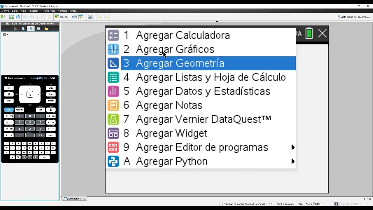 Transferencia y ejecución de programas TI nspire