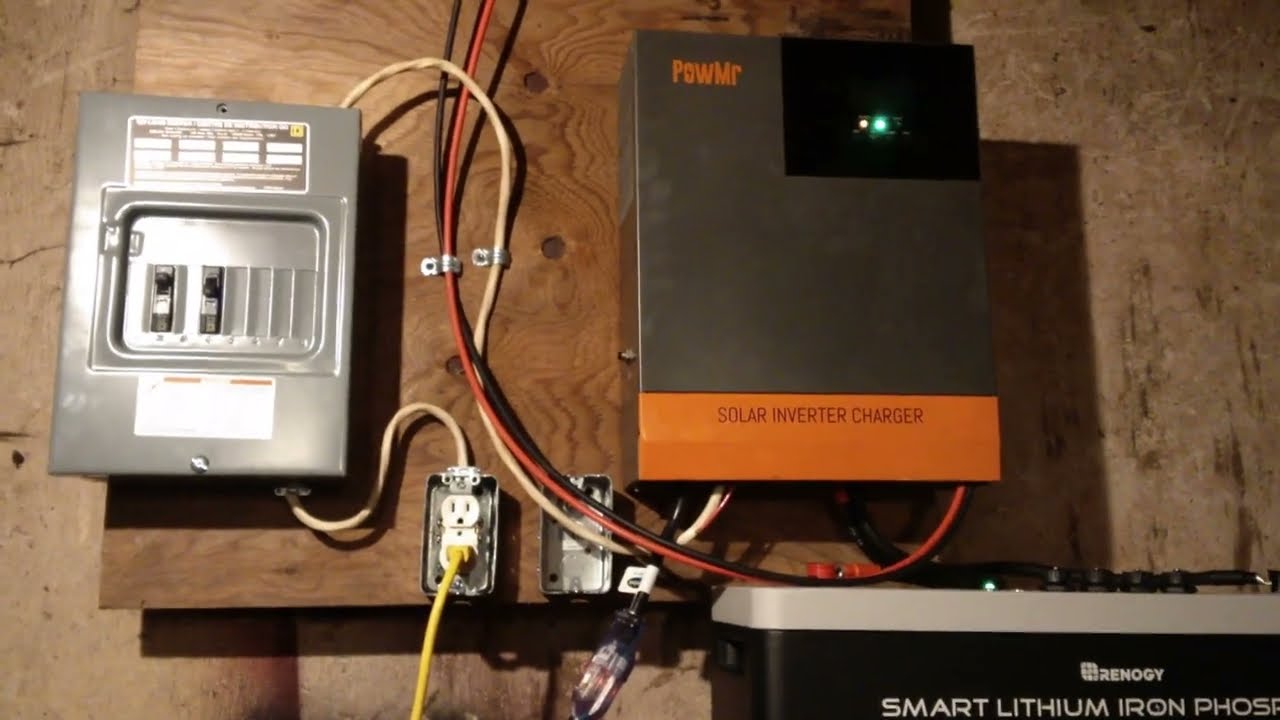 Установка солнечной электростанции PowMr All in One и OFF GRID