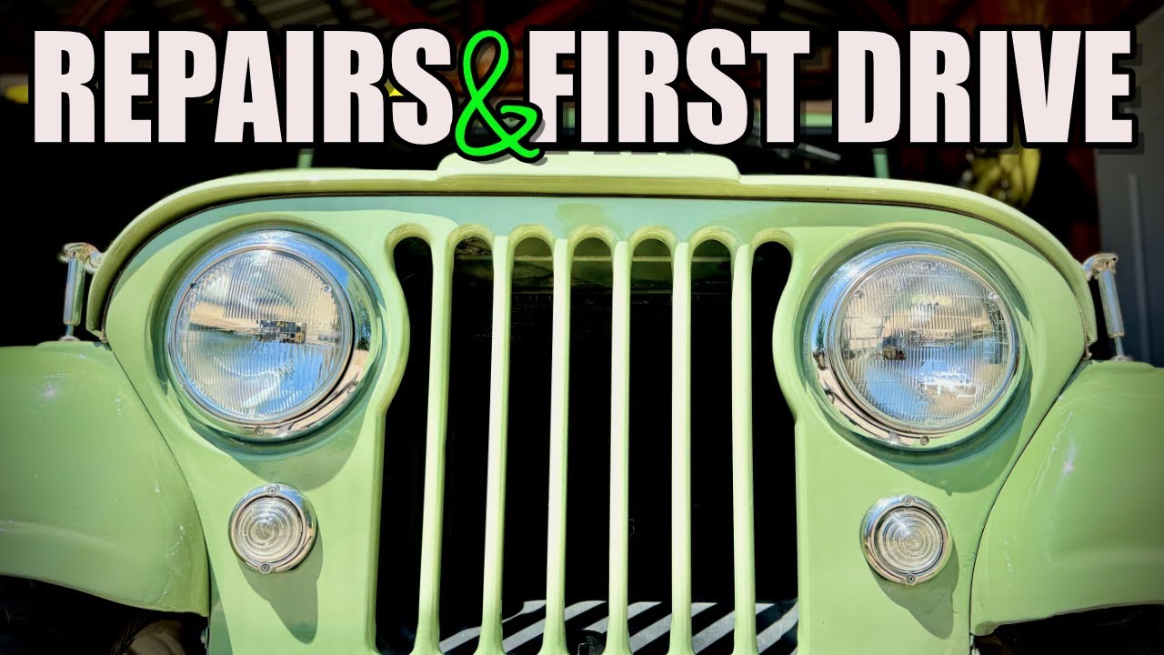 I Bought a 1955 Willys Jeep CJ-5! Part 3 - Clutch, Brakes, & FIRST Test Drive