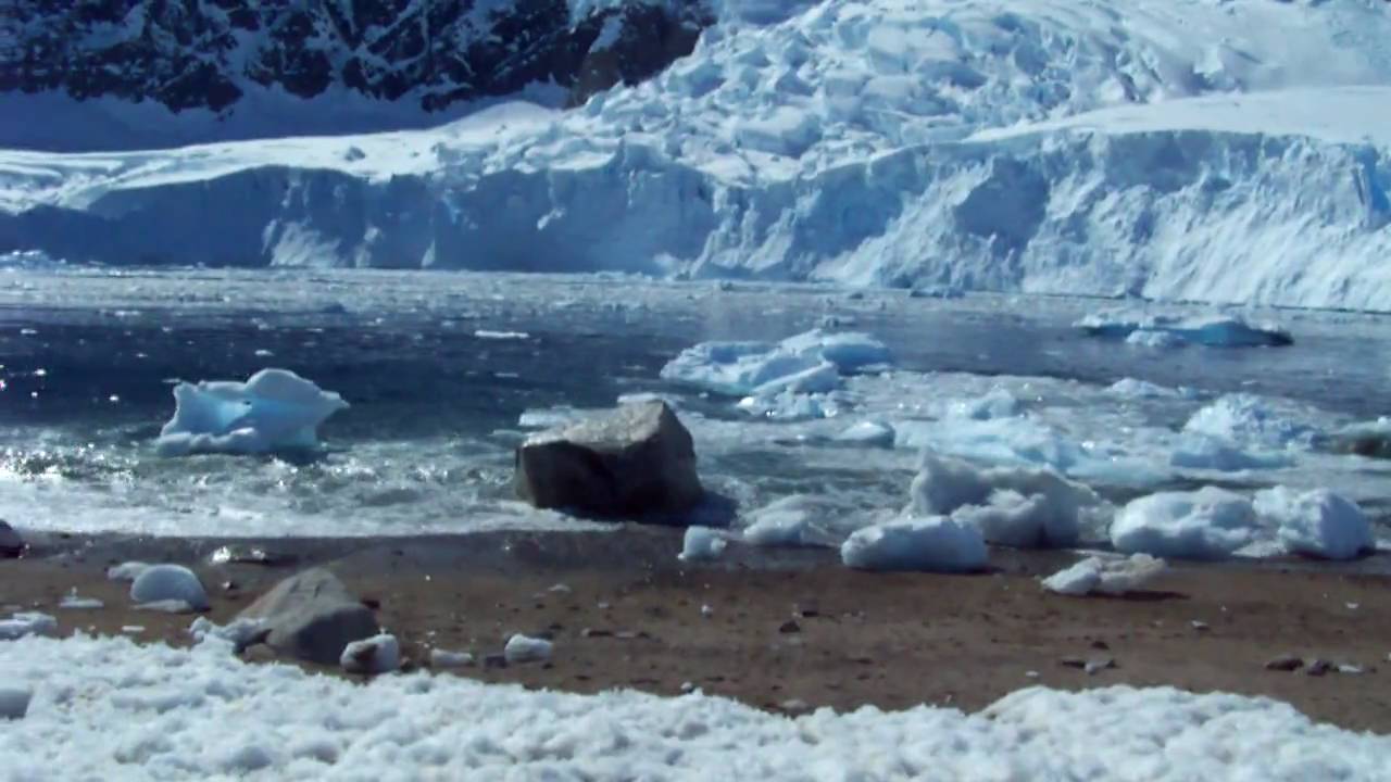 Ice Cliff Collapse -- Neko Bay, Antarctic Peninsula, 2-January-2009
