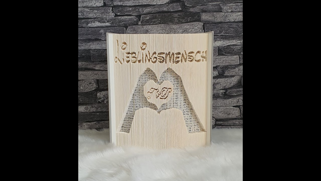 Tutorial Anleitung Buch falten | Book folding | DIY | 180° Faltung + schneiden