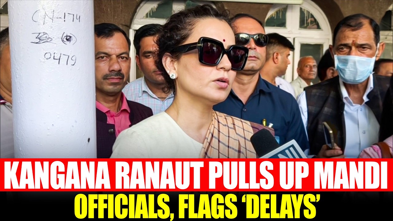LIVE: BJP MP Kangana Ranaut pulls up Mandi officials, Flags Delays, Slams Congress Politics