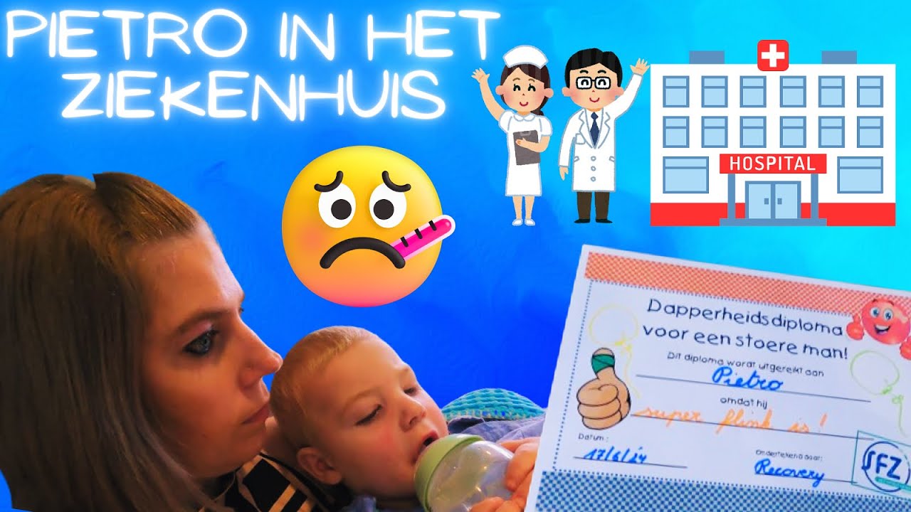Pietro even onder narcose voor zijn trommelvliesbuisjes 🏥