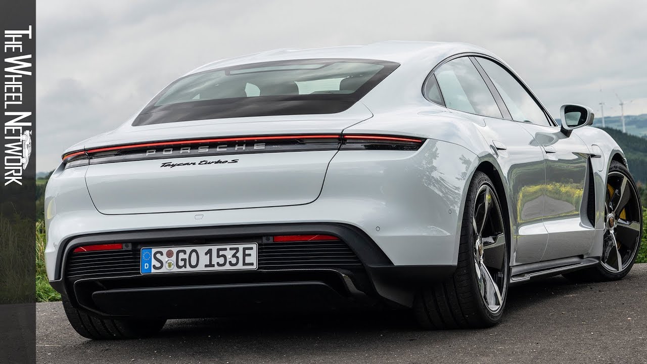 2020 Porsche Taycan Turbo S | Carrara White Metallic | Driving, Interior, Exterior