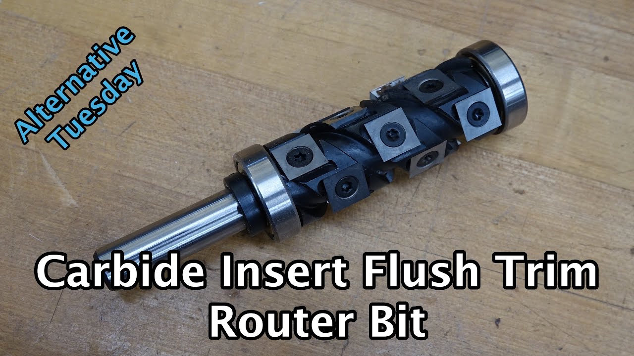 Carbide Insert Flush Trim Router Bit