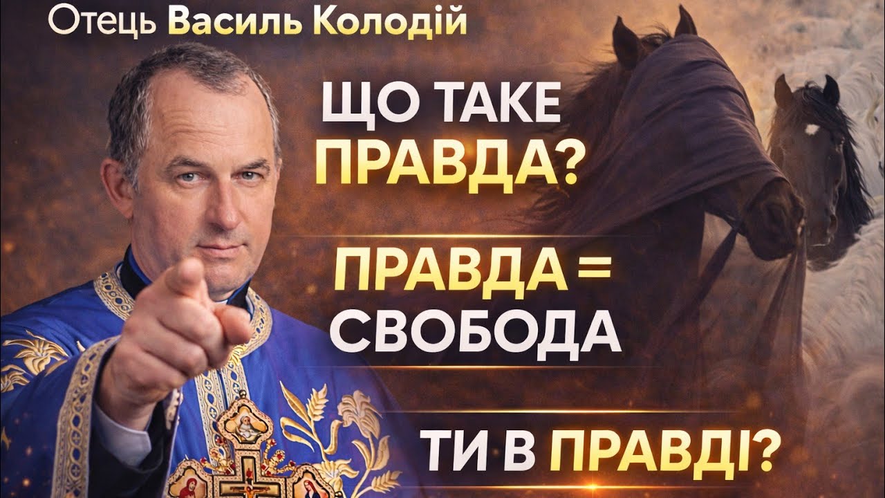 Отець Василь Колодій: Що таке правда і яке її значення в нашому житті?