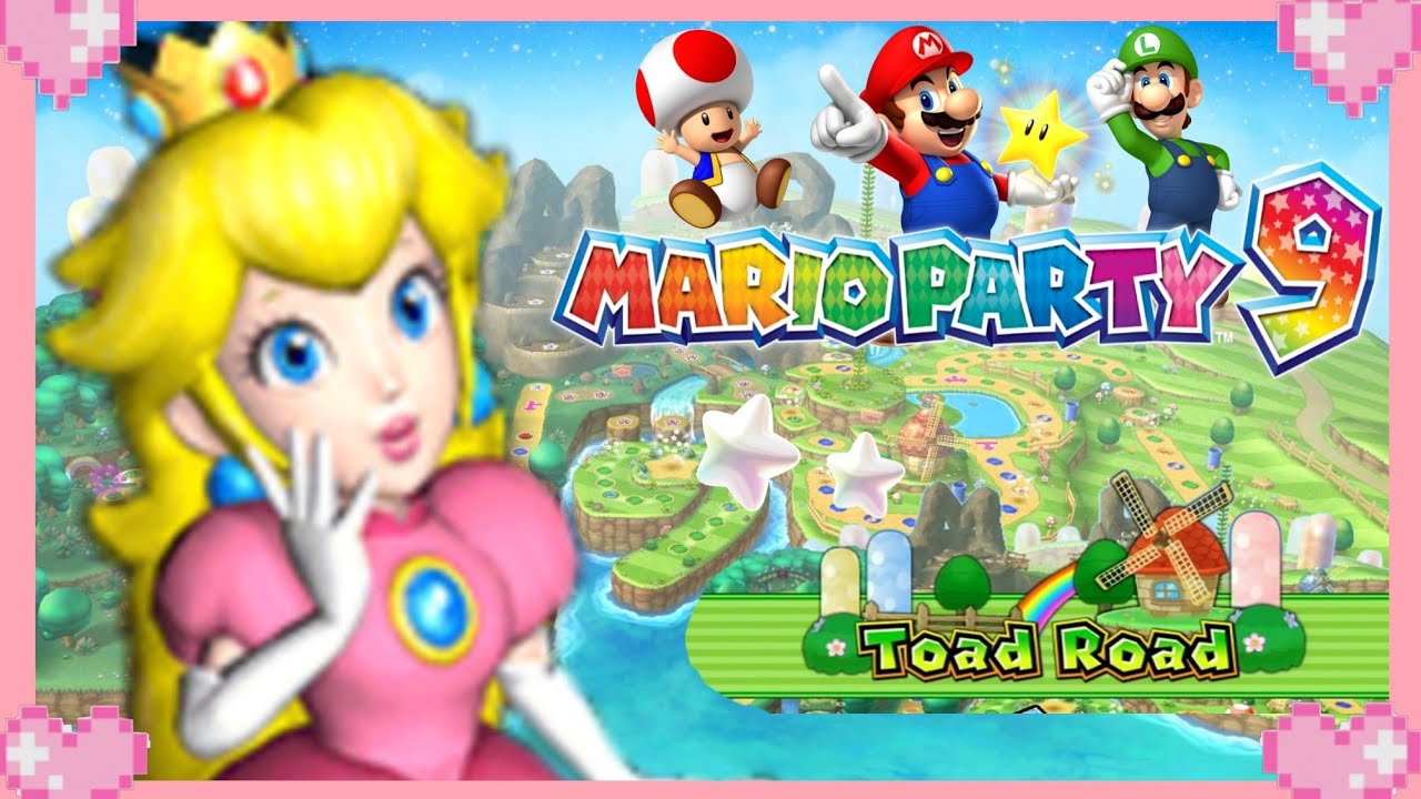 🌸 Mario Party 9 (Toad Road) - Peach Gameplay 💗