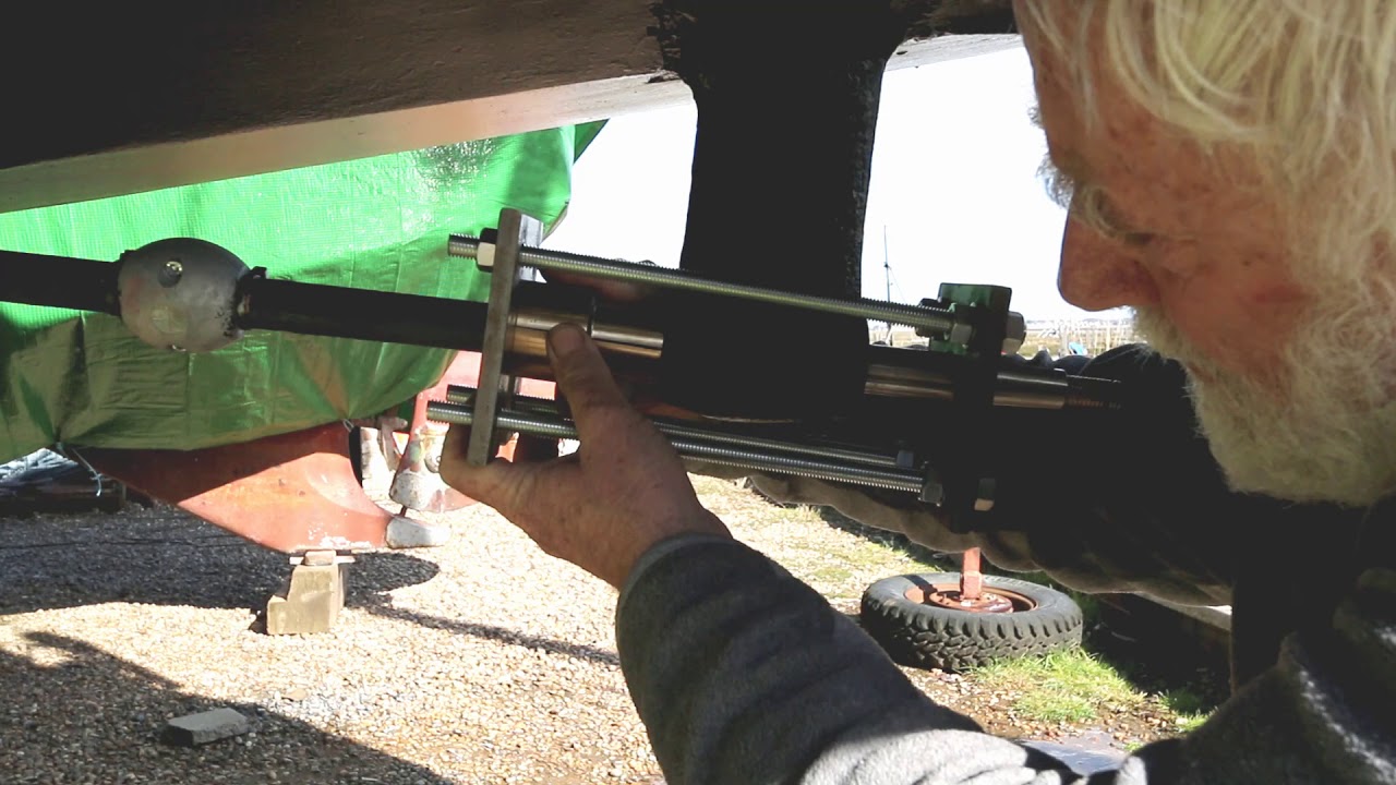 Replace a Cutlass bearing with the prop shaft in place. see part 2 https://youtu.be/40qEl02UvmA