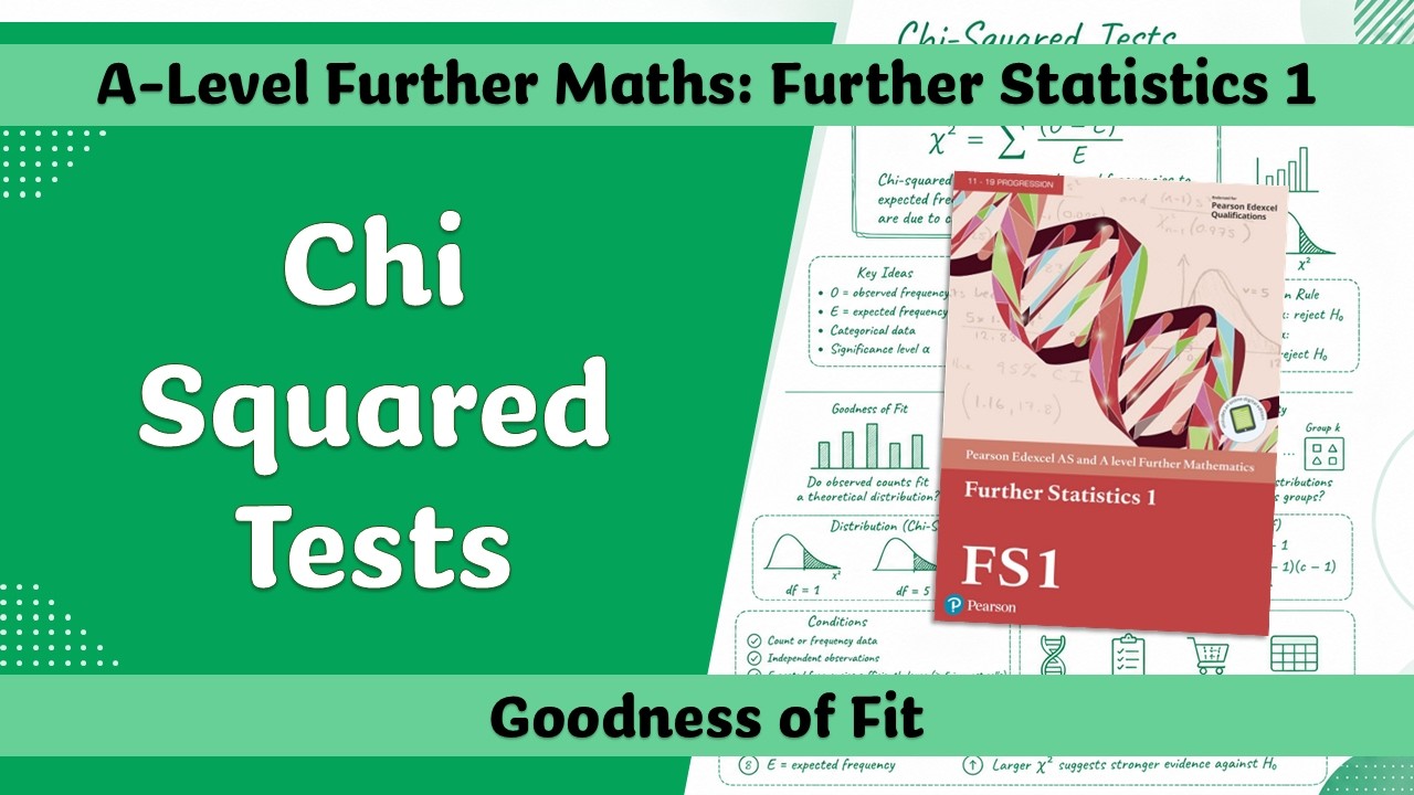 A Level Further Maths | Further Stats 1 | Goodness of Fit