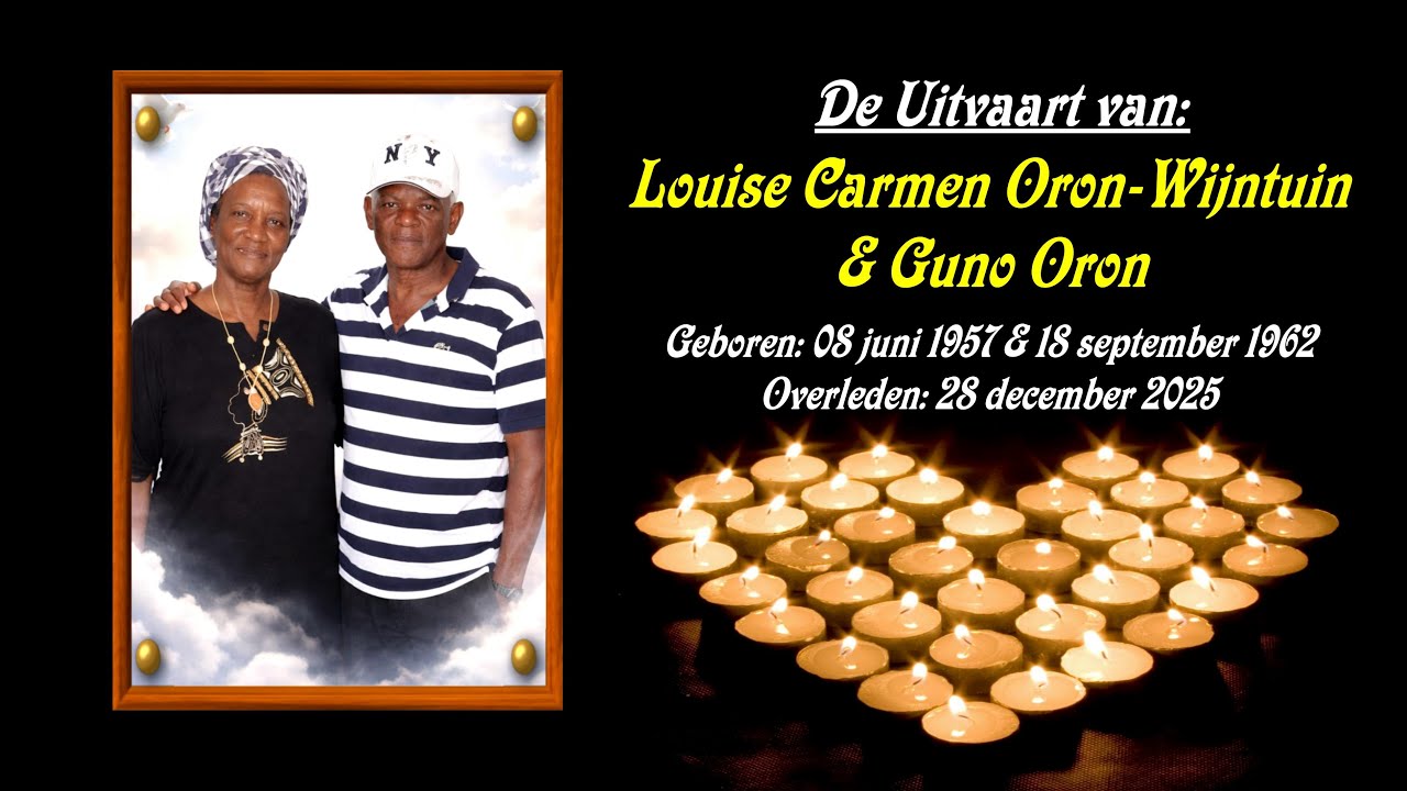 De Uitvaart van: Mevr. Louise Carmen Oron-Wijntuin & Dhr. Guno Oron