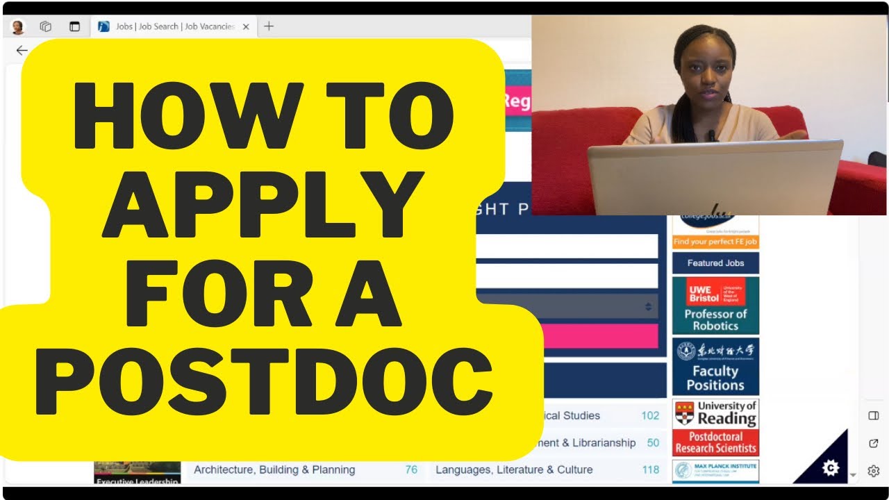 How to apply for a postdoc position in the UK + e.g from Australia, Canada etc | Postdoc interview